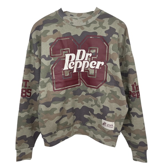 Dr. Pepper Camo Sweatshirt Women’s XS - Picture 1 of 11